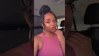 Work week style 2: Quick updo twist style on natural hair