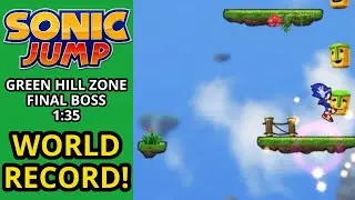 I BROKE THE SONIC JUMP GREEN HILL ZONE FINAL BOSS WORLD RECORD!