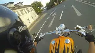 HARLEY EVO RIDE | VANCE & HINES BIG RADIUS | LOUD STRAIGHT PIPED HARLEY