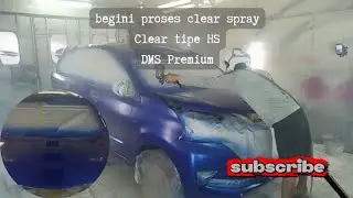 Clear DMS Premium HS bertemu Nebula Blue 8X2 !!! #repaint #clearcoat #dmspremium #clearhs
