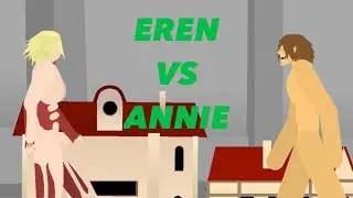 EREN VS ANNIE CITY FIGT