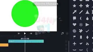 Tutorial on how to do inverted texts and white dots flying in alight motion!//