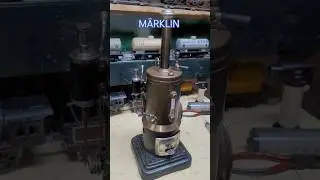 Big M&auml;rklin vertical toy steam engine #classic #steam #toys #vintage #hobby #tinplate