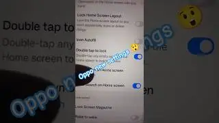 Double tap to lock screen | oppo smartphone double -tap any empty space on home screen & lock screen