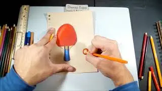 Easy Art ( Table Tennis ) Crayola Colored Pencil Drawing (Dremico's Art)