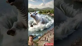 The unlucky big cow got lucky