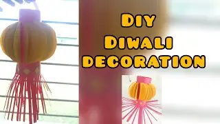 DIY PAPER DECOR 😍| #diwalidecoration #homedecor #howtomake #easydiy  #paperdecor