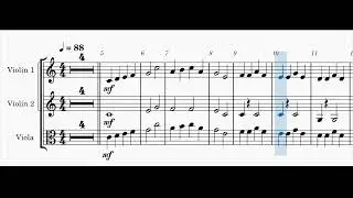 Russian Folk Tune (for two violins and viola)