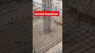 #Isolated #Foundation #Civil engineering work. #Architecture work
