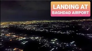 Fantastic midnight view over Baghdad, Iraq #baghdad #iraq #airplane #airport #travel #midnights