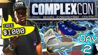 I WON $1000 SNEAKERS FOR FREE AT COMPLEXCON! HERE&rsquo;S WHAT HAPPENED ON DAY 2! & AIR MAGS FOR FREE