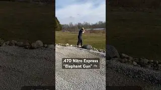 Shooting an Elephant Gun! Merkel .470 NE double rifle #hunting #safari #outdoors #guns #africa #hunt