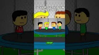 My Favorite Trampoline Game As A Kid #dropkick #brewstew #shorts