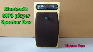 (part 5) Bluetooth speaker box assembling (SD card, AUX, FM radio MP3 player)