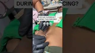 BELLY PIERCING REACTION 😱#shorts #piercing #piercings