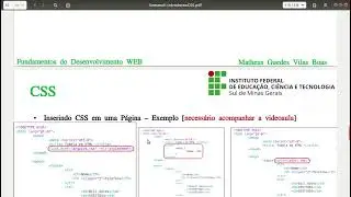 Semana II - Introdu&ccedil;&atilde;o &agrave; Folhas de Estilo em Cascata &ndash; CSS