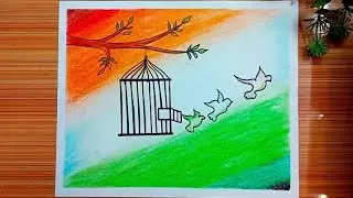 Easy 26 January 🇮🇳 Drawing || 15 August Easy Drawing 🇮🇳 Happy Republic Day Easy Drawing 🇮🇳