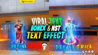 how to edit text effect like bonexff & nst twins ff|VIRAL SHINY GLOWINg Text like bonextt ff