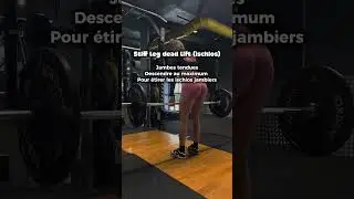 SDL ischios - #glutesworkout #musculationfemme