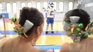 Billy Bluejay Becomes An Honorary Rockette