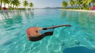 POV: Weathered Guitar on Turquoise Water 🌿 &ndash; Nature Ambient String Reflection