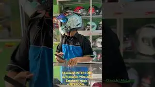 Sesuaikan Fungsi aja, WIRELESS EARPHONE Mode INTERCOM #headsethelm #earphonehelm #helm #intercom
