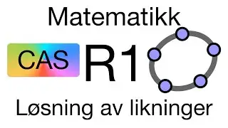 Gjennomgang av logaritme og eksponentiallikninger i GeoGebra