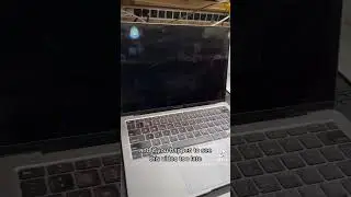Camera cover on #apple #macbook results in a #broken screen & expensive repair #shorts #technology