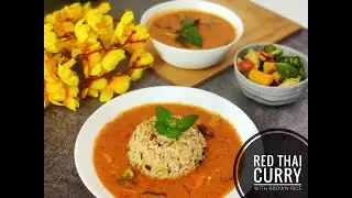 Red Thai Curry with Garlic Brown Rice | Best Thai Curry | Thai Curry |  थाई करी कैसे बनाते है
