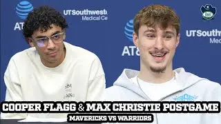 Cooper Flagg & Max Christie REACT to 4 Game Win Streak After Mavs WIN vs Warriors