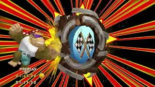 DKCTF 2-1 Windmill Hills in 1:11.32 (Funky mode)