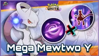 Mega Mewtwo Y Future Sight and Recover Moveset sample gameplay || Pokemon Unite Public Test Server