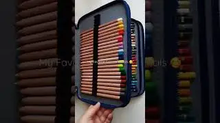 My Favorite Colored Pencils 😍 #shorts #coloredpencils #artsupplies #organized #derwent #carandache