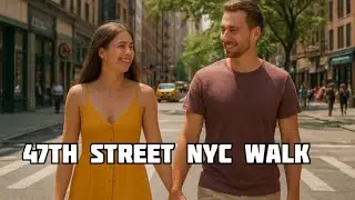 Walking on 47th Street Manhattan |New York City Walk 4K | Real StreetLifе
