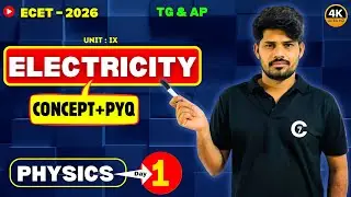 Electricity | TG & AP ECET-2026 | Physics | Day 1 | chaitumawa7