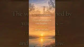Train Your Mind, Shape Your Life | Gita Day 7 #gitawisdom #shorts #viral #youtubeshorts #krishna