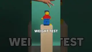 Will these upscaled minifigures survive?! 😬 | LEGO Stress Tests Challenge #Shorts