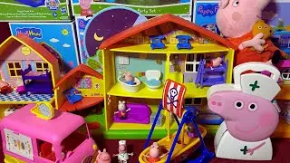 SATISFYING UNBOXING PEPPA PIG TOYS COLLECTION I PEPPA PIG HOUSE I ASMR TOYS REVIEW