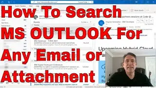How To Search Microsoft Outlook for Any Email or Attachment