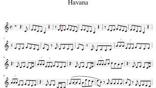 Havana-trumpet sheet music