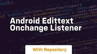 android edittext onchange listener