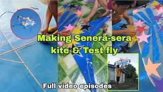Making Senera-sera kites and test flight #sirchardtvvlogs #kitemaker