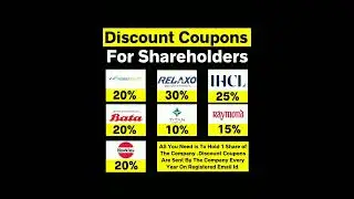 DISCOUNT COUPONS FOR SHAREHOLDER'S | HOW TO EARN MONEY IN SHAREMARKET | SHARES BUY & PURCHASE