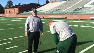 Teaching the First Step for an Offensive Lineman