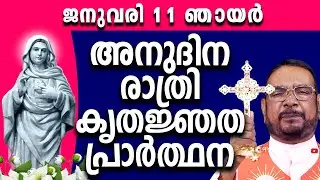 കൃപാസനം ഉടമ്പടി രാത്രി പ്രാർത്ഥന / ഞായർ 11 Jan 2026 Daily Blessing / Mariyan Covenant Evening Prayer