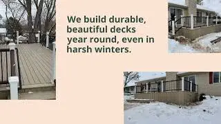 TimberTech and Trex Deck Built in Winter in McHenry, IL