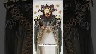 I DIY&rsquo;d This Krampus Door Decor! | #krampus #crafts #diy