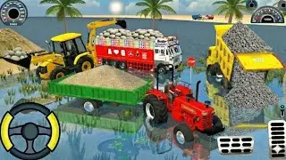 🔴Jcb And Unloaded Stone For Dumper Truck 🚛 In Game Video ll Indian Vihical Simulator 3d Game video 