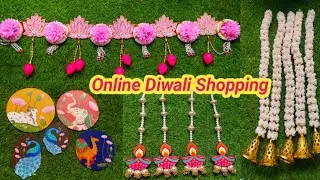 Diwali Shopping 🛒🛍️ Start || Diwali Decoration Items || Online Shopping ||