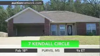 Home Auction - 7 Kendall Circle, Purvis, MS